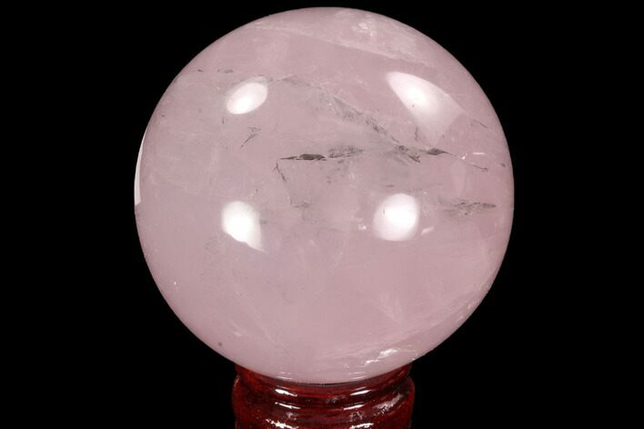 Polished Rose Quartz Sphere - Madagascar #93016